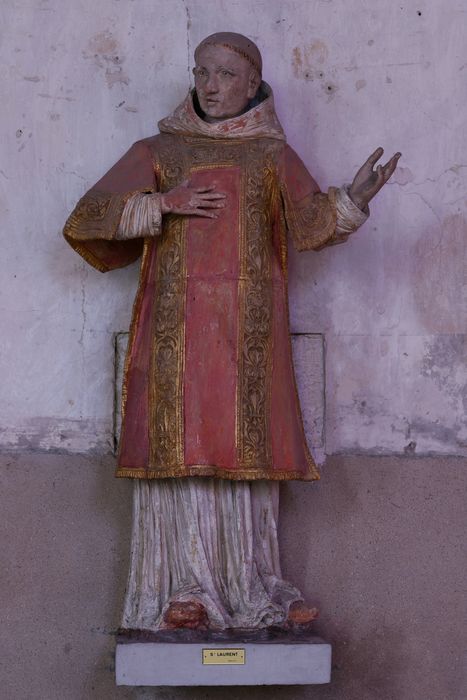 statue : Saint Laurent - © Ministère de la Culture (France), Direction Régionale des Affaires Culturelles de Normandie – Tous droits réservés