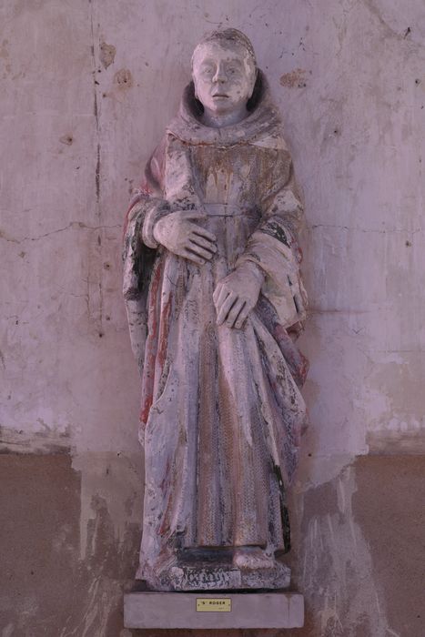 statue : Saint Méen - © Ministère de la Culture (France), Direction Régionale des Affaires Culturelles de Normandie – Tous droits réservés