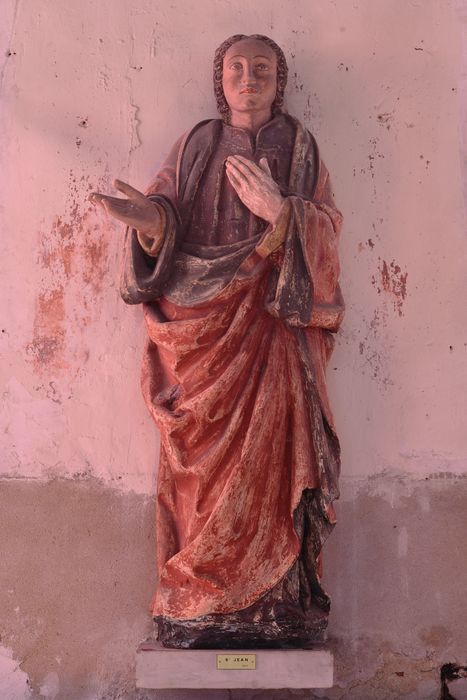 statue : Saint Jean (anciennement sainte Christine) - © Ministère de la Culture (France), Direction Régionale des Affaires Culturelles de Normandie – Tous droits réservés 
