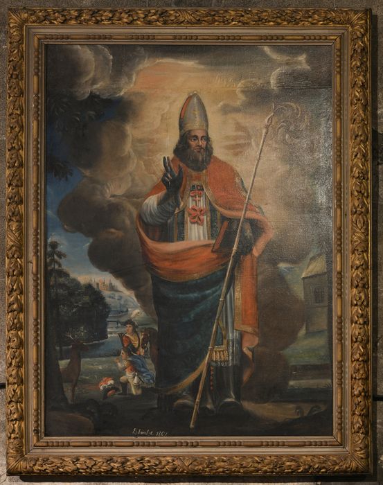 tableau : Saint Hubert évêque et le cerf, cadre