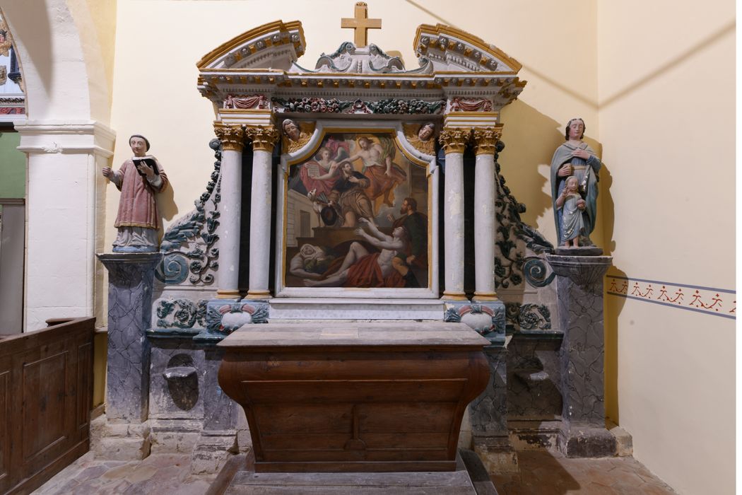 retable latéral nord, vue partielle