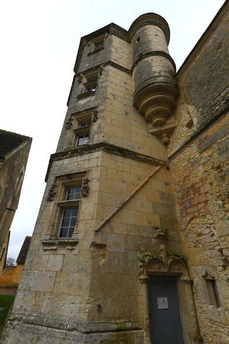 logis des moines, tourelle d’escalier sur la façade ouest