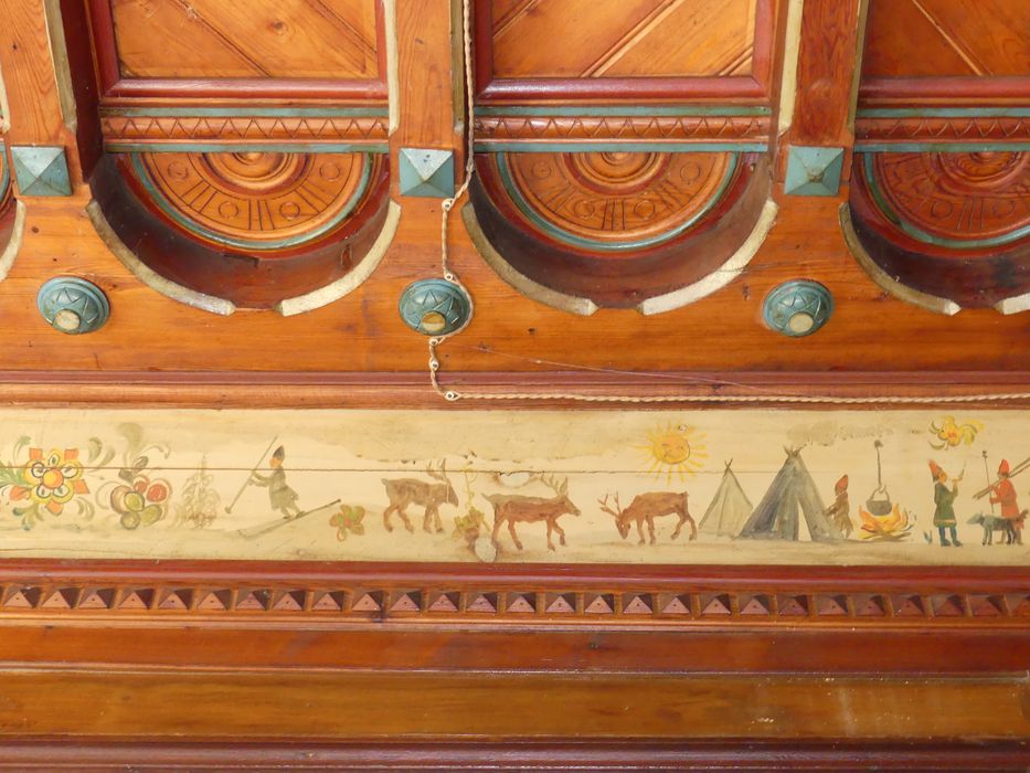rez-de-chaussée, grande salle, détail de la frise