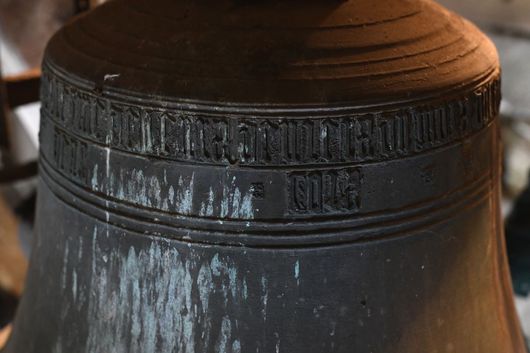 cloche, détail de l’inscription - © Ministère de la Culture (France), Direction Régionale des Affaires Culturelles de Normandie – Tous droits réservés 