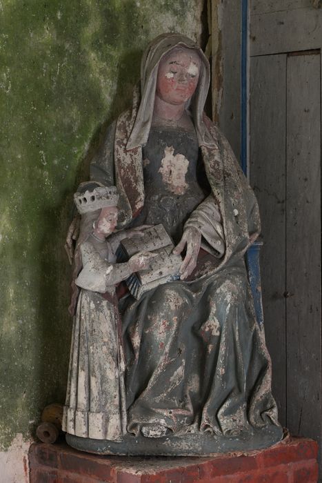groupe sculpté : Éducation de la Vierge