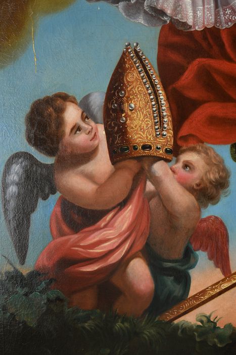 tableau : Saint Charles Borromée transporté au ciel, détail
