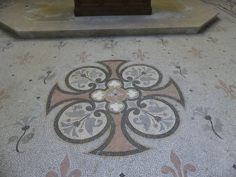 église, détail de la mosaïque du choeur