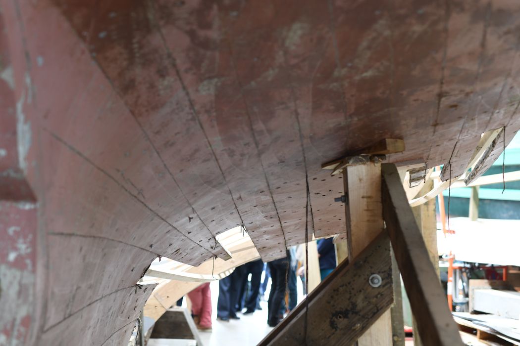 bateau de pêche (cordier) dit Grandcopaise, ex Deux-Amis, ex Franck-Annick, détail