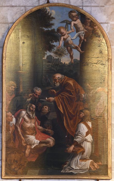 Tableau : la Dernière Communion de saint Jérôme