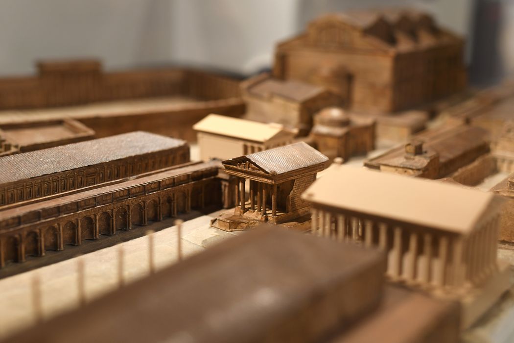 maquette : Plan-relief de la Rome antique, détail