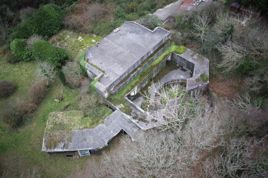 vue aérienne du site