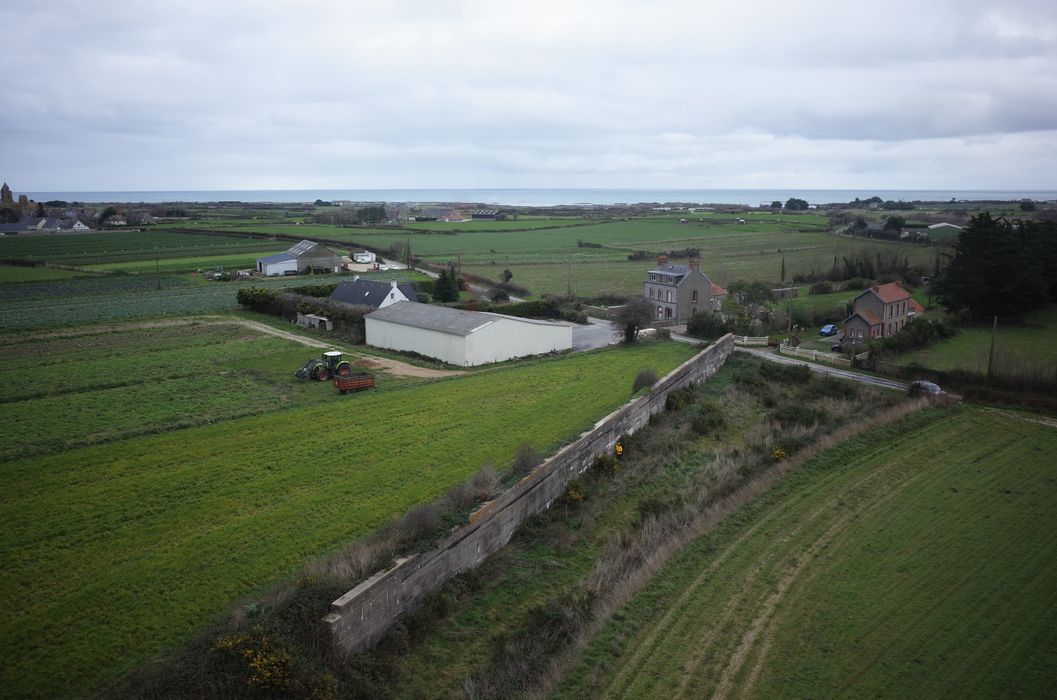 vue aérienne du site