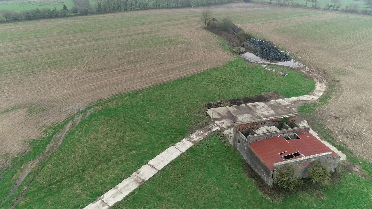 vue aérienne du site