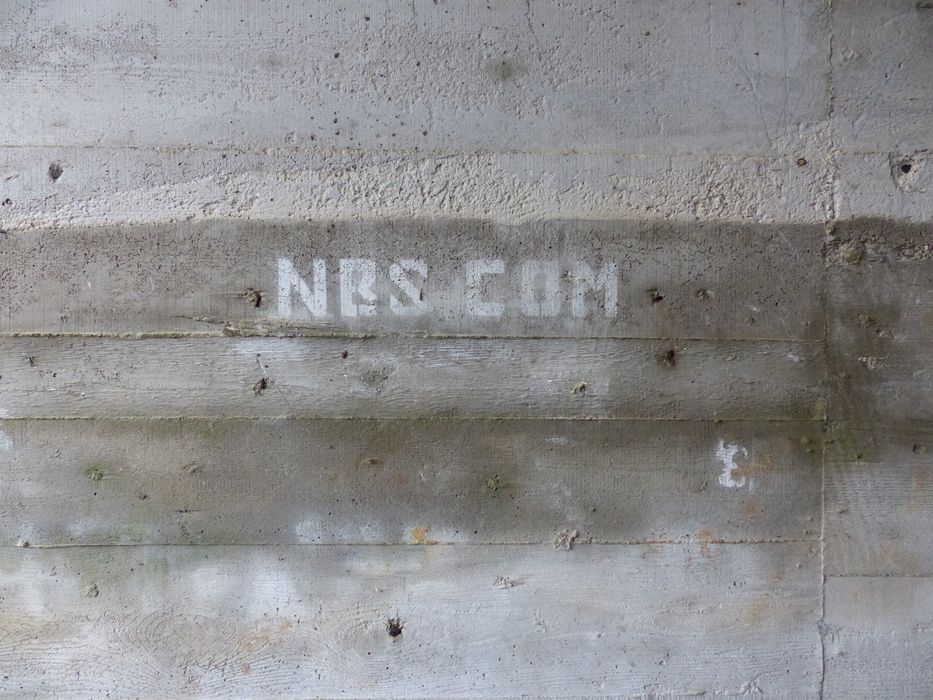 garage, détail d’une inscription