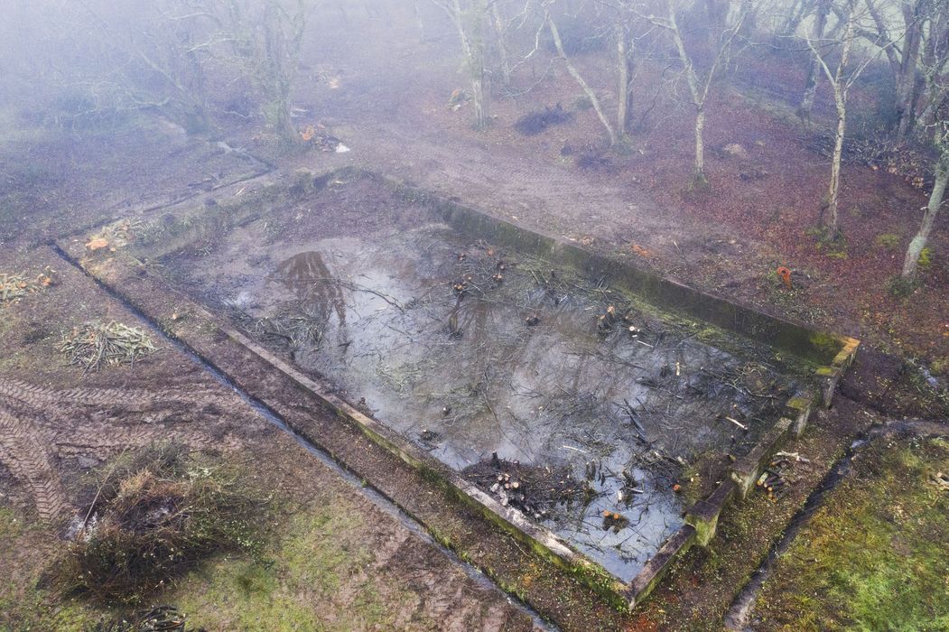 vue aérienne du site