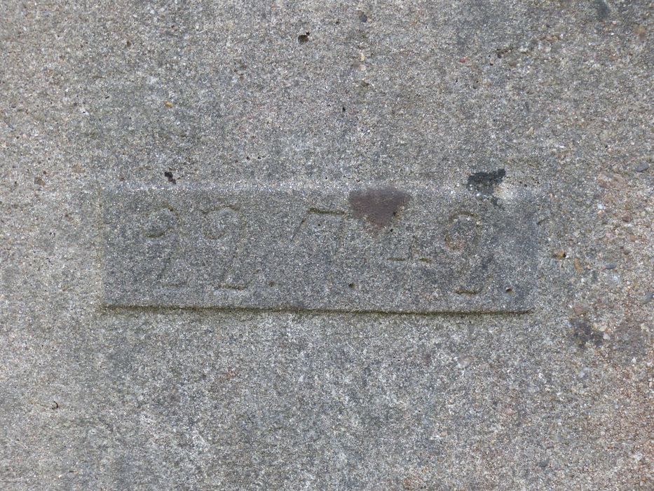 guérite, détail d’une date (chronographe)