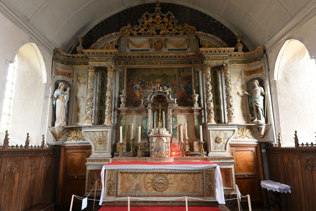 maître-autel, tabernacle, exposition, retable, tableau : La Cène