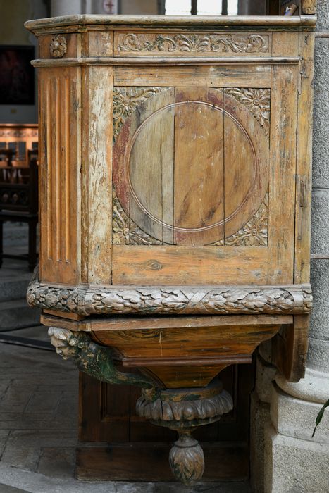 chaire à prêcher, vue partielle
