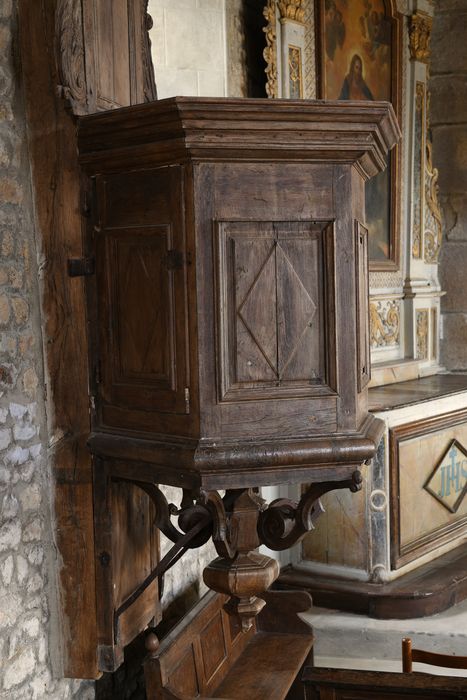 chaire à prêcher, vue partielle