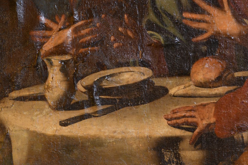 tableau : Le Christ et les Pèlerins, d'Emmaüs, détail