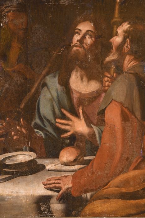 tableau : Le Christ et les Pèlerins, d'Emmaüs, détail