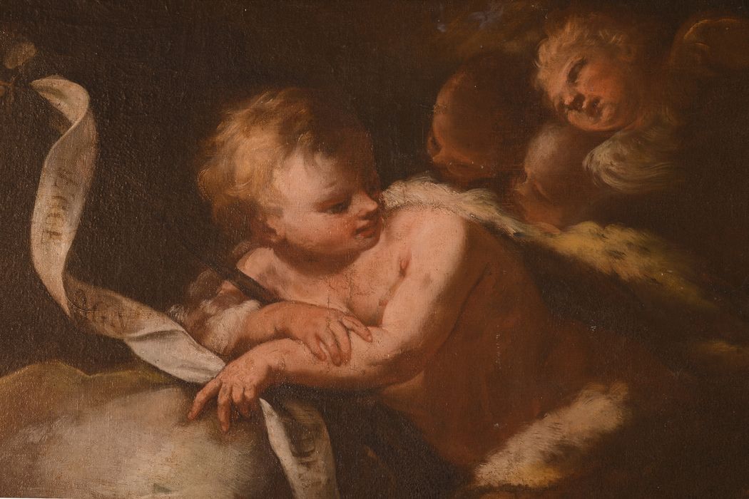 tableau : Saint Jean-Baptiste enfant, détail