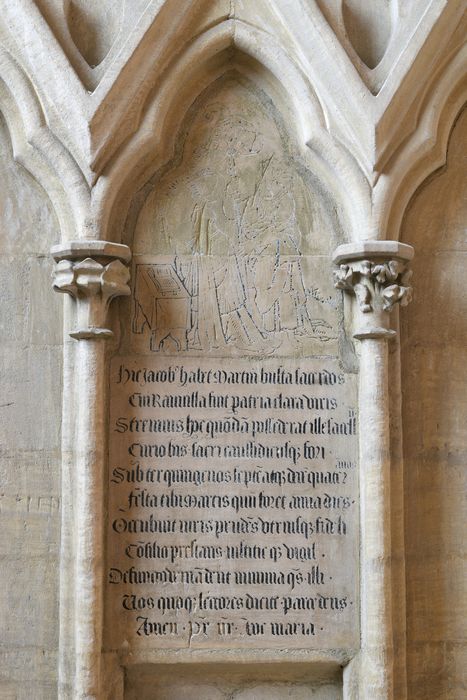 plaque funéraire du chanoine Jacques Martin