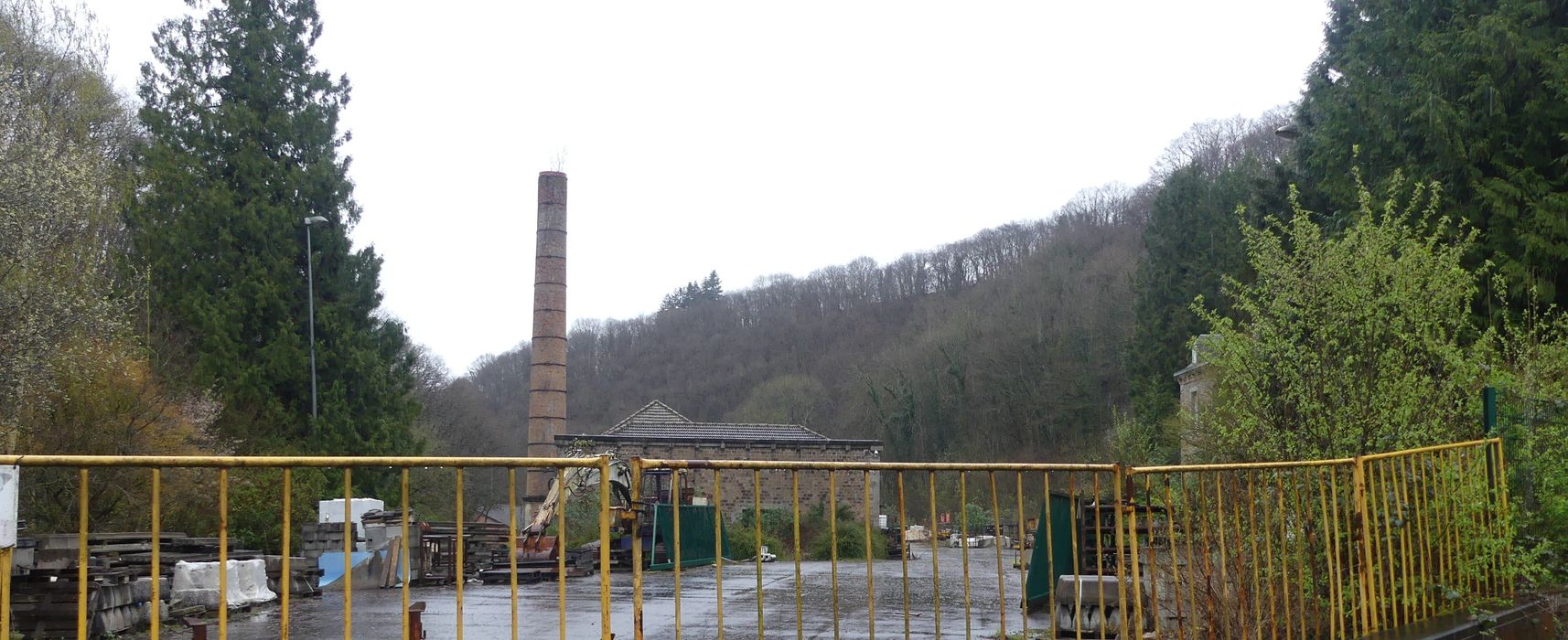 vue générale du site depuis le sud (chaufferie)