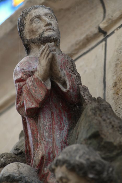 bas-relief : Le Christ au Jardin des oliviers, détail