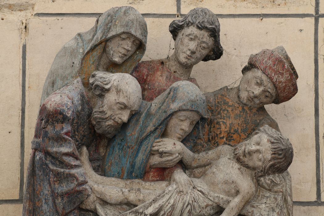 bas-relief : La Mise au tombeau, vue partielle