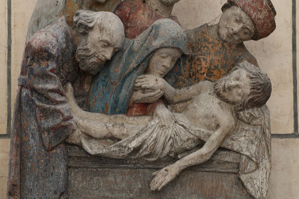 bas-relief : La Mise au tombeau, vue partielle