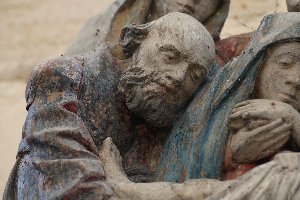 bas-relief : La Mise au tombeau, détail