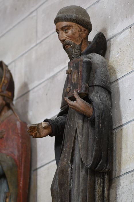 statue : Saint Ortaire, vue partielle