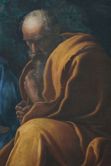 tableau : Repos pendant la fuite en Égypte, détail