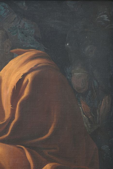 tableau : Repos pendant la fuite en Égypte, détail