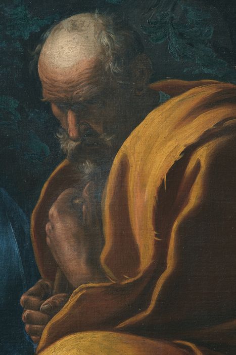 tableau : Repos pendant la fuite en Égypte, détail