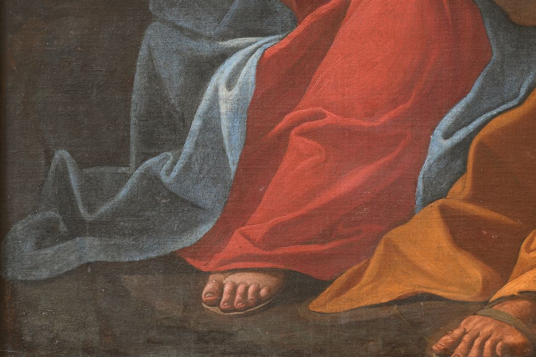 tableau : Repos pendant la fuite en Égypte, détail