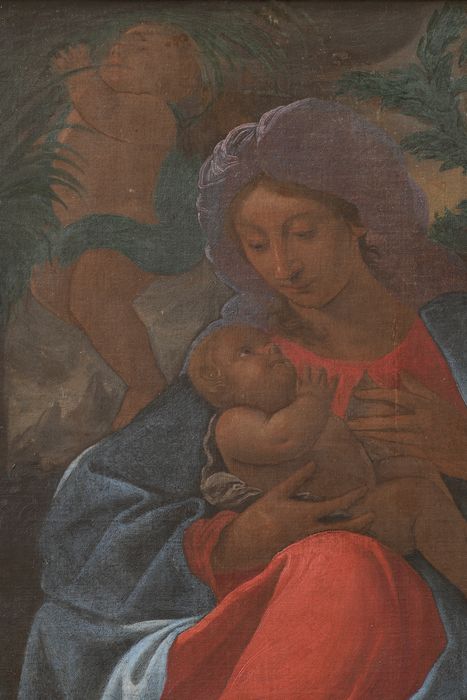tableau : Repos pendant la fuite en Égypte, détail