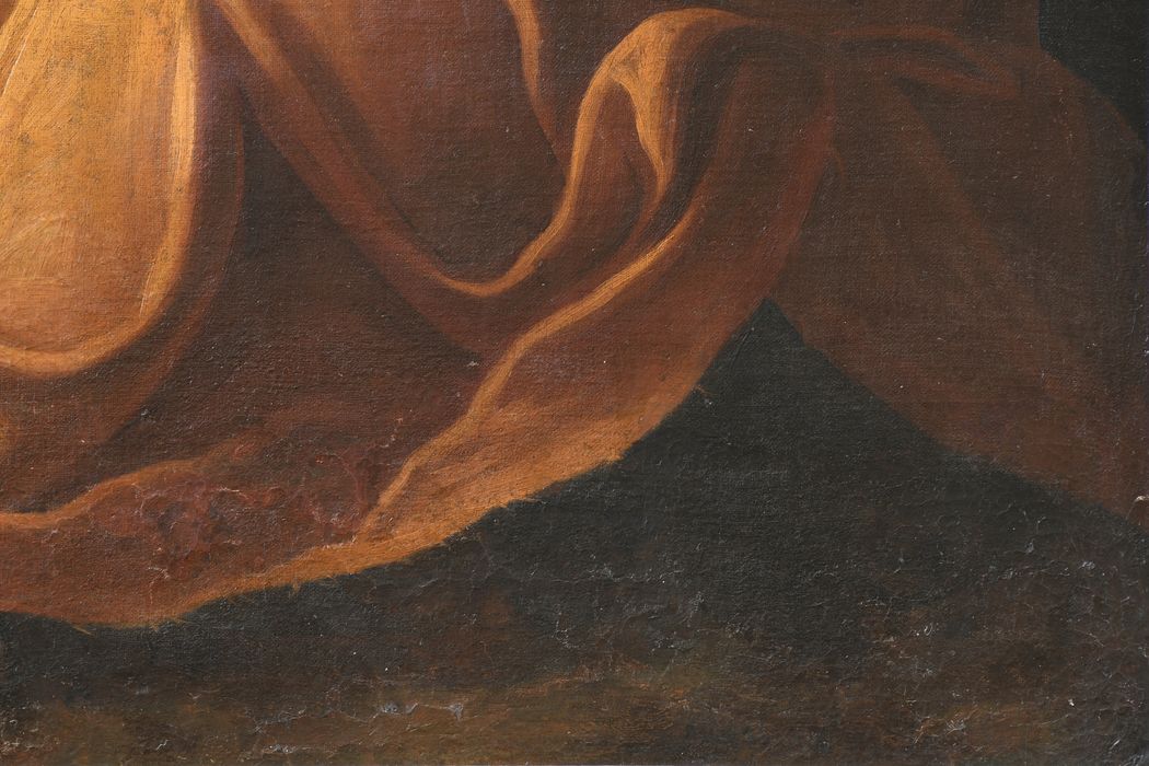 tableau : Repos pendant la fuite en Égypte, détail