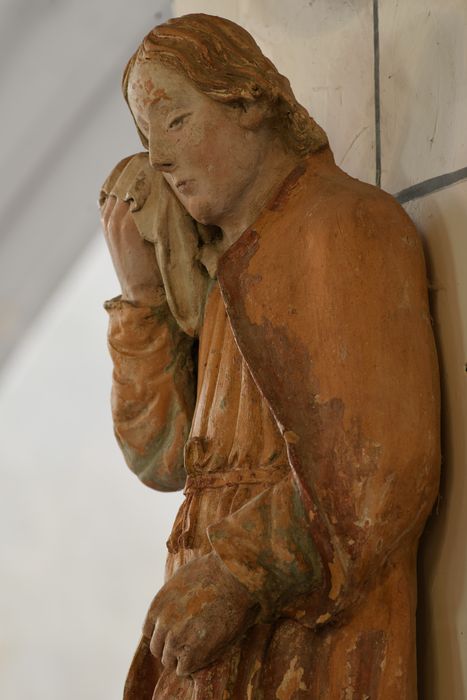 statue de poutre de gloire : Saint Jean, vue partielle