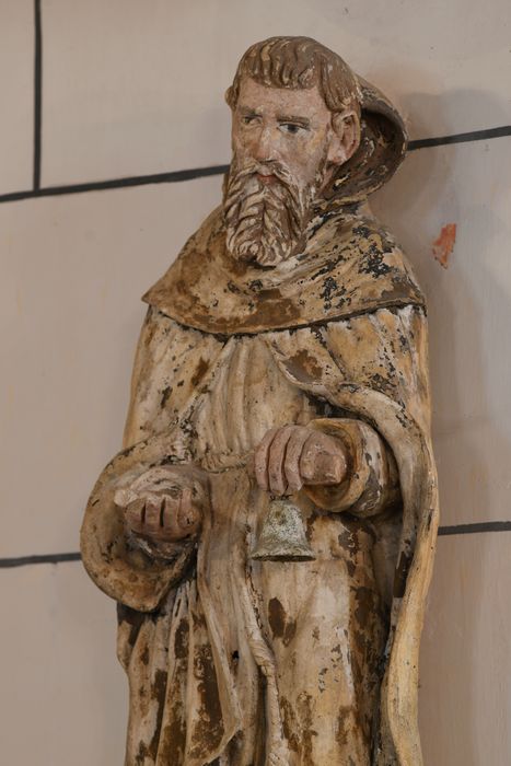 statue : Saint Antoine, vue partielle