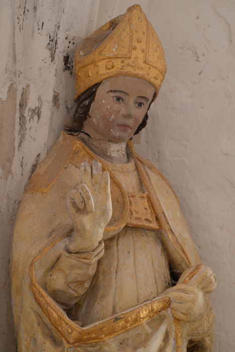 statue : Saint Agnan, vue partielle