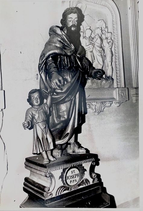 groupe sculpté : Saint Joseph et l’Enfant
