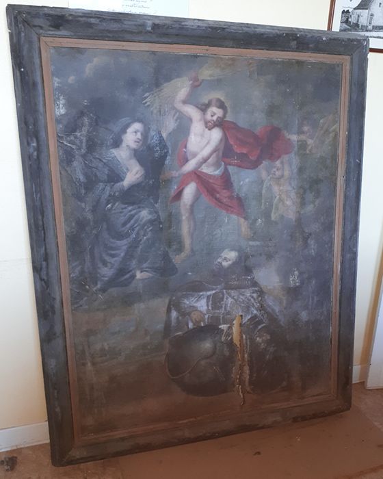 tableau: Intercession de la Vierge et de saint François arrêtant les foudres divines - © Ministère de la Culture (France), Direction Régionale des Affaires Culturelles des Hauts-de-France – Tous droits réservés 