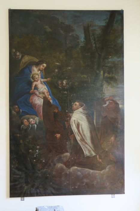 tableau : Saint Simon Stock recevant le scapulaire des mains de la Vierge - © Ministère de la Culture (France), Direction Régionale des Affaires Culturelles des Hauts-de-France – Tous droits réservés 