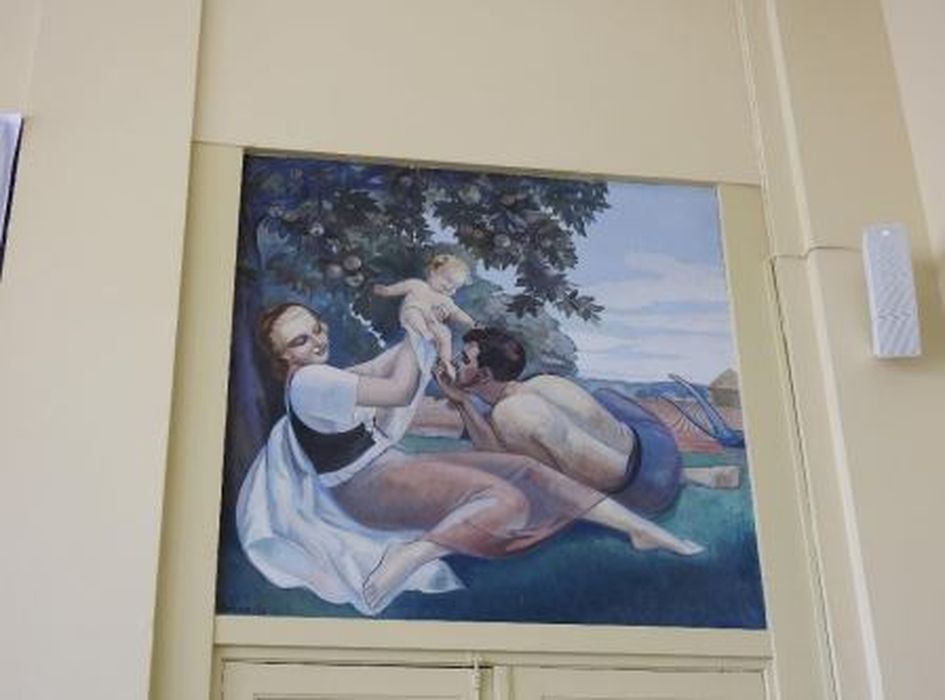 pièce non localisée, détail d’un dessus-de-porte