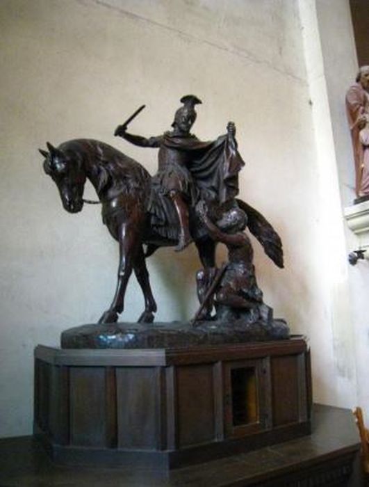 groupe sculpté : Charité de saint Martin