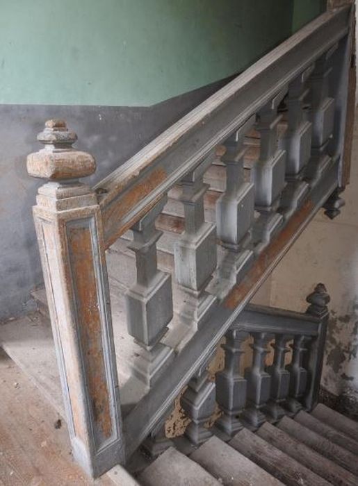 escalier de l’aile du 17e siècle, détail de la rampe