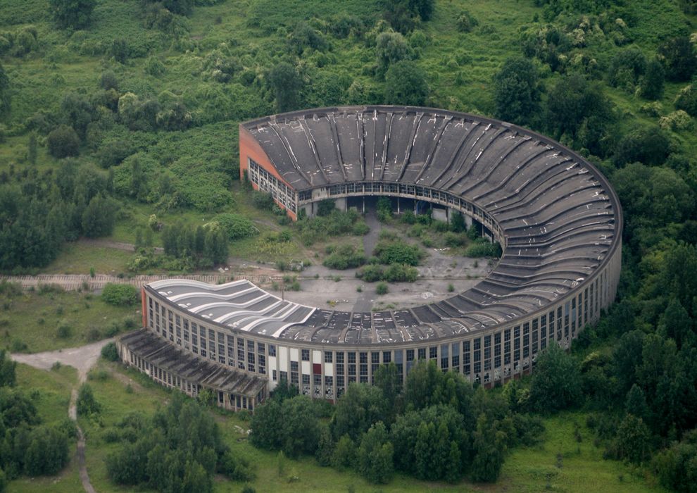 vue aérienne de la rotonde