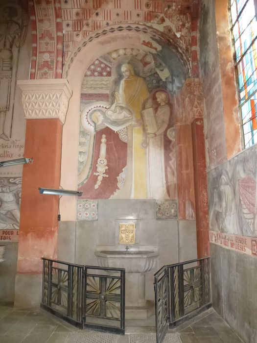 peinture monumentale d ela chapelle baptismale